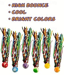 halpa -joukko 40 pomppivaa superpalloa värikkäillä serpentiinillä syntymäpäiväjuhlat suosivat herkkupussien täyteaineita satunnaisia värejä