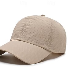 billiga -Herr Basebollkeps Solhatt Trucker Hat Vit Khaki grön Polyester Mode Ledigt Gata Dagligen Slät Justerbara Solskyddskräm Andningsfunktion