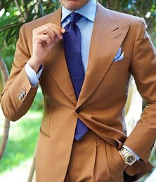 お買い得  -ホワイト イエロー バーガンディー 男性用 結婚式 スーツ ソリッド 2点セット ファッション ビジネス テイラーフィット シングルブレスト 一つボタン 2024年