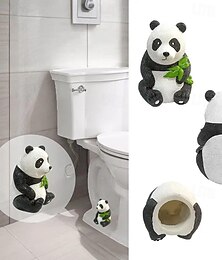 olcso -panda WC csavar sapkák dekoratív & tartós gyanta aranyos csavarok borítókészlet