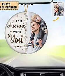 cheap -Personalized Acrylic Photo Ornament Memorial Father's Day,Personalized custom made Ornament Sympathy Gift - I Am Always With You