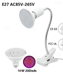 abordables -Lampe tour de cou élèvent des lumières pour les plantes d'intérieur col de cygne à spectre complet élèvent la lumière 10w/20w lumière de centrale électrique avec lentille optique pour un ppfd élevé