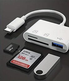 お買い得  -タイプC携帯電話はSD TFカードアダプターに接続してUディスクアダプターを読み取ります