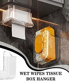 billiga -väggmonterad mjukpapperslåda, förvaringslåda för köksservetter, självhäftande väggmonterad toalettpappershållare utan stansning