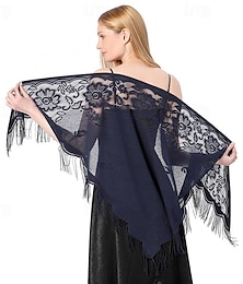abordables -Etoles de Femme Elégant Sans Manches Polyester Boléros de Mariage Avec Gland Pour Soirée Printemps été