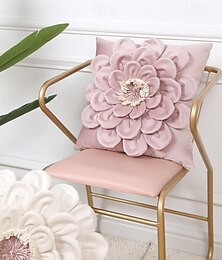 halpa -yksiväriset hollantilaiset tyynynpäälliset kukan terälehdet koristeelliset tyynynpäälliset pehmeät samettityynynpäälliset sängyn olohuoneen sisustus