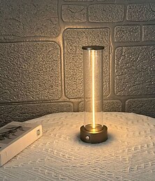 preiswerte -1-teilige Nachttischlampe mit drei Helligkeitsstufen, LED-Atmosphärenlicht, USB-aufladbare Tischlampe für den Außenbereich, atmende Tischlampe, kreatives tragbares Atmosphären-Nachtlicht für das Schlafzimmer