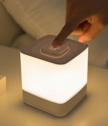 economico -Lampada notturna touch a led ricaricabile da 1 lampada USB, luce notturna a batteria di grande capacità, lampada da allattamento morbida per gli occhi per l'allattamento al seno, aiuto per dormire,