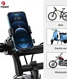 abordables -Estante eléctrico para ciclista, soporte para teléfono móvil para motocicleta, batería a prueba de golpes, soporte de navegación para llevar