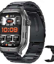 economico -Orologio intelligente da 2,01 pollici, orologio fitness da corsa, contapassi Bluetooth, promemoria chiamate, tracker di attività, compatibile con Android e iOS, per donne e uomini, chiamate in vivavoce, impermeabile, controllo multimediale.