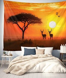 halpa -afrikkalainen baobab metsät riippuva kuvakudos seinä taide suuri kuvakudos seinämaalaus sisustus valokuva tausta peitto verho koti makuuhuone olohuone sisustus