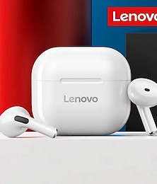 baratos -Lenovo lp40 fones de ouvido tws sem fio bluetooth 5.0 baixo controle toque estéreo redução ruído longa espera 230mah