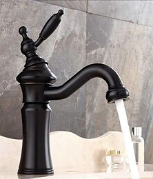 voordelige -Bathroom Sink Faucet - Waterfall Electroplated Centerset Single Handle One HoleBath Taps