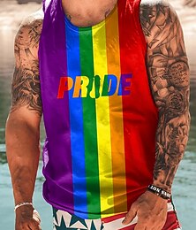 billiga -Prideparad HBT-stolthet Gay Pride Regnbågsflagga Tecknat Manga Tillbaka till Skolan Regnbåge Harajuku Grafisk Söt Till Herr Vuxna Maskerad Tillbaka till Skolan 3D-utskrift Prideparad Pride månad