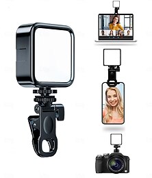 economico -luce per selfie, luce per telefono con 3 modalità di illuminazione/5 livelli di luminosità, luce ad anello per telefono portatile per trucco, streaming live, luce video con clip ricaricabile per