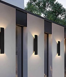 economico -applique da parete a led per esterni minimalista per esterni ip54 impermeabile in alluminio art deco lampade da parete per esterni / interni per villa portico giardini terrazze pareti esterne