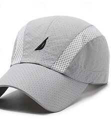 billiga -Herr Basebollkeps Solhatt Trucker Hat Svart Marinblå Polyester Broderi Mode Ledigt Gata Dagligen Bokstav Justerbara Solskyddskräm Andningsfunktion