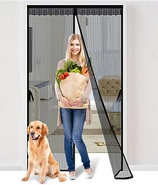 abordables -Porte moustiquaire magnétique, porte de balcon anti-insectes pour la maison, rideau magnétique, moustiquaire, coupe-vent pour porte de balcon, salon, porte de cave et porte terrasse, adhésif