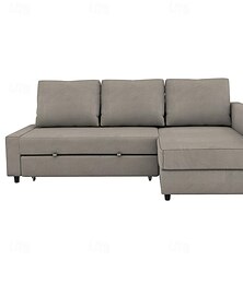 Χαμηλού Κόστους -friheten γωνιακός καναπές-κρεβάτι l σε σχήμα μονόχρωμο καπιτονέ βελούδινο παντόφλες σειρά ikea