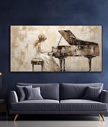 abordables -peinture à l'huile de piano abstraite art mural sur toile fait à la main peinture d'art de piano art mural pciture pour les musiciens oeuvre de peinture à l'huile de pianiste oeuvre de piano à queue