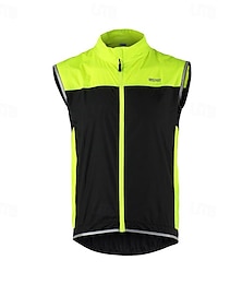cheap -Arsuxeo Men's Cycling Vest Sleeveless Mountain Bike MTB Road Bike Cycling Red Blue Green Bike Waterproof Sports Solid Color Clothing Apparel