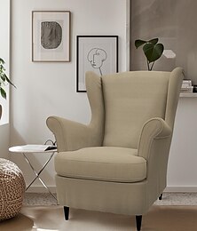 economico -Copertura per sedia con schienale alto in lino con copertura per braccioli lavabile in lavatrice e asciugabile