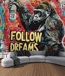 halpa -katu graffiti astronautti roikkuu kuvakudos seinä taide iso kuvakudos seinämaalaus sisustus valokuva tausta peitto verho kodin makuuhuone olohuoneen sisustus