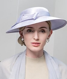 economico -cappello da sole alla moda da donna, festa di nozze/abito da sera, elegante copricapo con fiocco