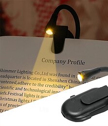 economico -1/2 pz mini lampada da libro pieghevole, lampada da lettura per protezione degli occhi clip-on 360 lampada da studio a vibrazione batteria ricaricabile lampada da lettura per camera da letto da