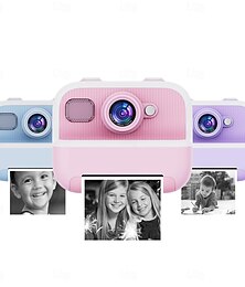 voordelige -de nieuwe kindercamera polaroidcamera maakt foto's, neemt video's op en drukt direct af. de camera heeft high-definition pixels