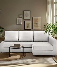 economico -Copertura per Divano Letto con Storage a Colore Solido Trapuntate