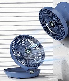 abordables -Ventilateur de table mural portable - 3 vitesses, moteur sans balais silencieux, petit ventilateur de bureau, chargement USB type-C, refroidisseur d'air pliable pour la maison, le bureau et les voyages 1 pièce