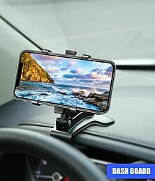 economico -Supporto per telefono auto impermeabile regolabile a 360° - Supporto per cruscotto con materiale in PVC facile installazione