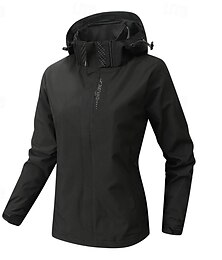 preiswerte -Damen Weiblich Skijacke Winter Draussen Draussen Wasserdicht Windundurchlässig Kapuzenshirt Schneemantel Skimantel Reisen Schwarz Rosa Grün Beige