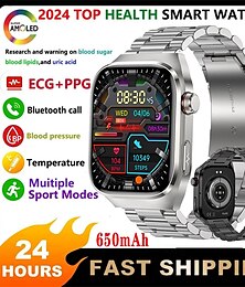 ieftine -696 TK16 Ceas inteligent 2.4 inch Uita-te inteligent Bluetooth Pedometru Reamintire Apel Sleeptracker Compatibil cu Android iOS Bărbați Telefon Hands-Free Reamintire Mesaj IP 67 Carcasă de ceas de 52