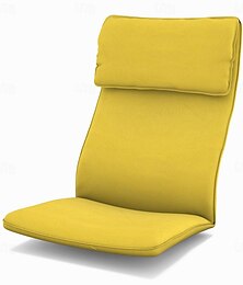 abordables -Housse de coussin de chaise en velours poäng couleur unie avec taie d'oreiller série ikea