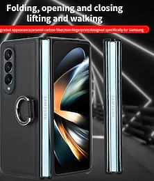 billiga -telefon fodral Till Samsung Galaxy Z Fold 5 Z Fold 4 Z Fold 3 Skal Ringspänne Stötsäker PC
