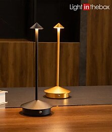 abordables -lumière dans la boîte lampe de table rechargeable moderne lampe de nuit créative à manger tactile pour hôtel bar café décor lampe de bureau variateur d'éclairage à la maison