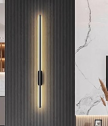 billiga -led inomhus vägglampor varmvit 80cm enkelhuvud långt rör modern minimalistisk linjär metall vardagsrum sovrum 110-240v