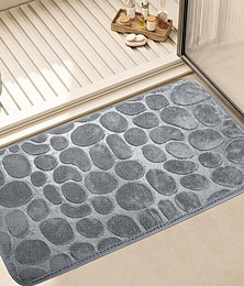 cheap -Cobblestone Embossed Bath Mat Non-slip , Memory Foam Pad, Washable Bath Rugs, Rapid Water Absorbent, Non-Slip, Washable, Thick, Soft And Comfortable Carpet For Shower Room