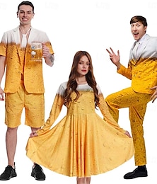 economico -Oktoberfest Vestito Completi & Blazer Camicia Oktoberfest / Birra Bavarese Bavarese Wiesn Stile Tradizionale Prati Coppia Per uomo Per donna Panno in stile tradizionale