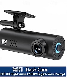 cheap -With WiFi Tachograph Night Vision HD 1296P With 24H Parking Monitoring