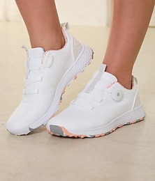 abordables -chaussures de golf réglables blanc rose pour femme