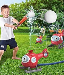 זול -2 ב-1 ממטרת מים בייסבול צעצוע מסוק לילדים משחק בחוץ מתחבר לצינור גינה קיץ בחוץ צעצועים מדשאה משחק חצר אחורי מסיבת בריכה לילדים בנים בנות מתנה