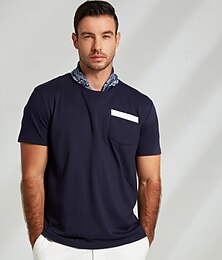 abordables -Hombre Graphic Camiseta Camiseta superior Manga Corta Camiseta Cuello Barco Camisa Moda Exterior Casual Calle Casual Diario Blanco Azul Marino Primavera verano Ropa S M L XL XXL
