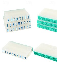 billige -2 sett avtakbare tall bokstav stempel alfabet a-z kombinasjon sett tall 0-9 for kort tag utklippsbok håndverk undervisning