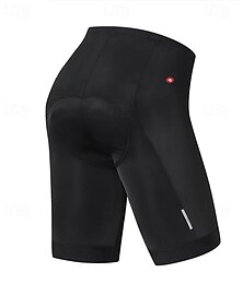 お買い得  -Nuckily 男性用 バイクショーツ パッド入りサイクリングショーツ バイク ショートパンツ パッド入りショーツ スリムフィット スポーツ 高通気性 速乾性 高弾性 快適 ブラック 衣類 サイクルウェア