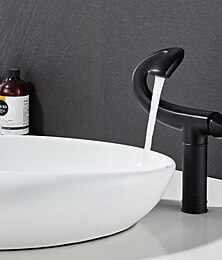 abordables -Robinet lavabo - Classique Plaqué Montage Extérieur Mitigeur un trouBath Taps