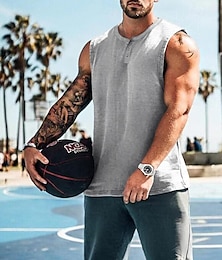 economico -Per uomo Canotta da Allenamento Canotta da corsa Canotta da palestra Senza maniche Gilet / Gilet Informale Athleisure Traspirante Asciugatura rapida Morbido Allenamento in palestra Corsa Marcia