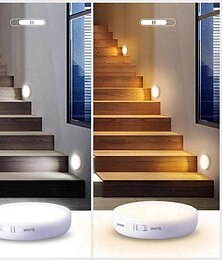 economico -1pc luci con sensore di movimento indoor wireless led ricaricabile bastone magnetico sulla parete luce notturna funzionamento a batteria ricarica USB scale corridoi armadio luce della cucina sotto gli armadi luce